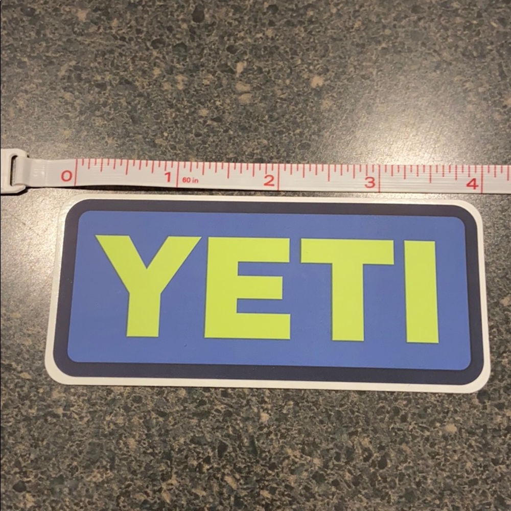 Blue/Lime Yeti Sticker - Picture 3 of 4